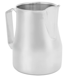 Stainless Steel Pointed Mouth Coffee Milk Frothing Cup Coffee Jug Pitcher for Latte ArtSilver 350ml