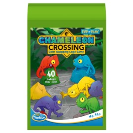 ThinkFun 76577 Flip N' Chameleon Crossing - The Travel Logic Game for Children and Adults from 8 Years, from 1 Player