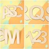 12 Inch Wooden Letter S, 1/4 Inch Thick Large Unfinished