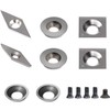 SWONVI 8pcs Carbide Lathe Tools Carbide Inserts For Wood Lathe
