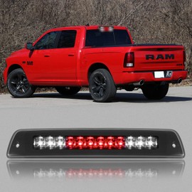 3rd Third Brake Light LED Compatible with 1994 1995 1996 1997 1998 1999 2000 2001 Dodge Ram 1500 2500 3500 High Mount Stop Third Center Cargo Rear 3rd Brake Light Bar Taillight (Smoke)