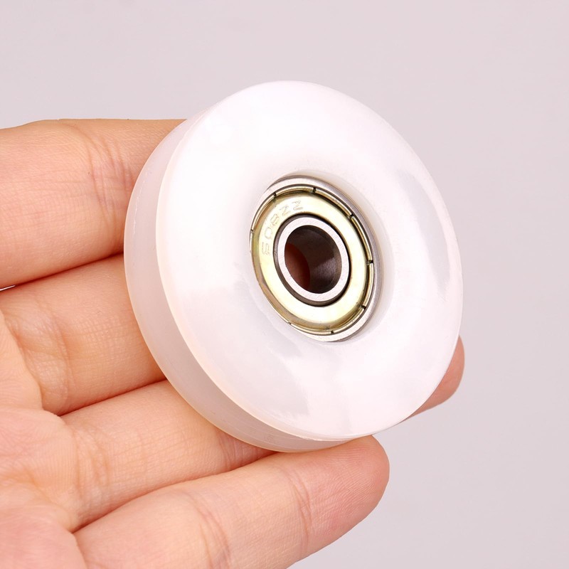 ATOPLEE 4pcs Round Groove Nylon Pulley Wheels Roller for Slide