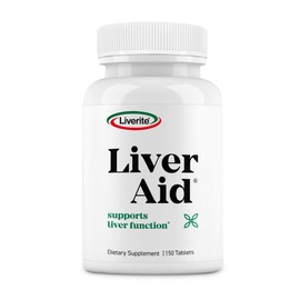 LIVERITE Liver Aid Dietary Supplement, 150 Tablets, Supports and Aids Healthy Liver Function.