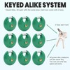 Unity Same Keyed Green Disc Padlock 2-3/4" (70mm) Premium self