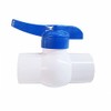 LEFITPA Replacement 1-1/4 Inch Threaded PVC Ball Valve - Blue