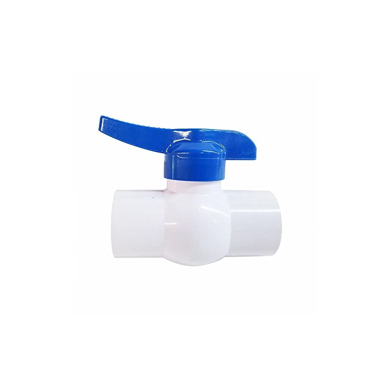 LEFITPA Replacement 1-1/4 Inch Threaded PVC Ball Valve - Blue