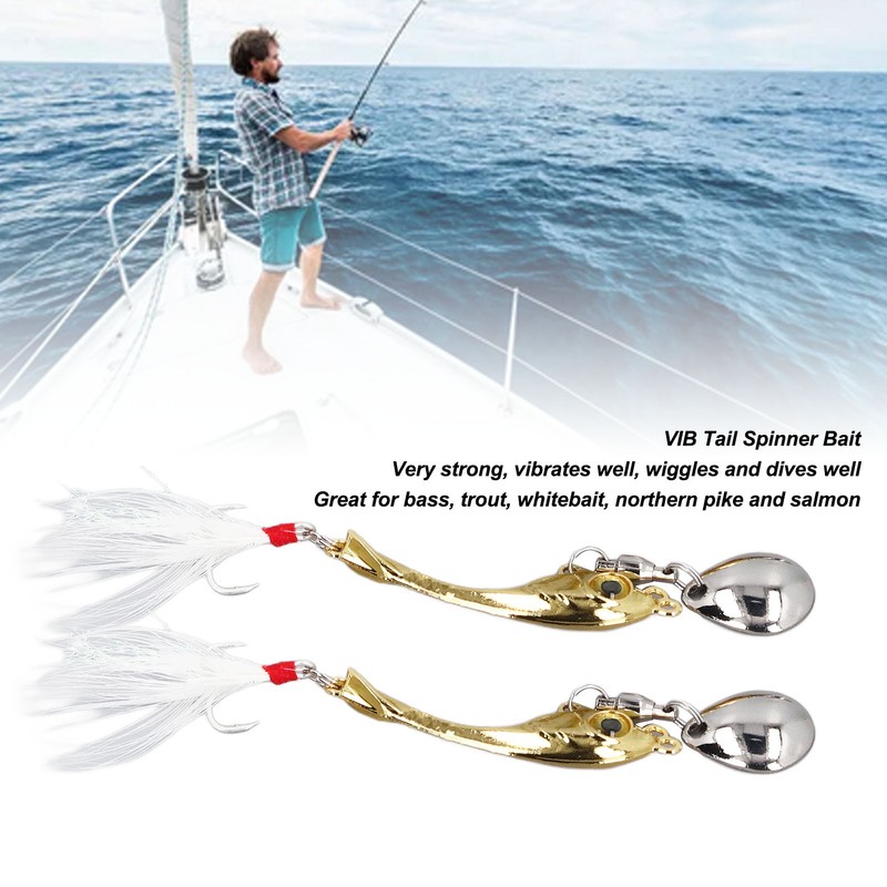 5pcs Metal VIB Fishing Lure Professional Rotating Sequins Lure Bait