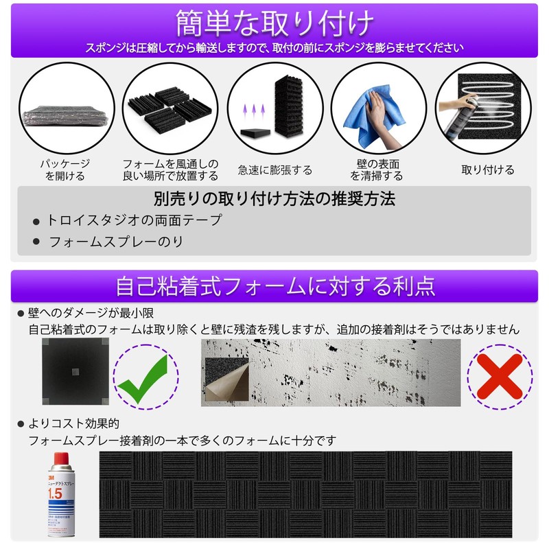 TroyStudio Soundproofing Material, Soundproofing Sheet, 11.8 x 11.8 x 2.0