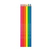 Prismacolor Neon Colored Pencils Set, 6 count, Junior 4.0mm