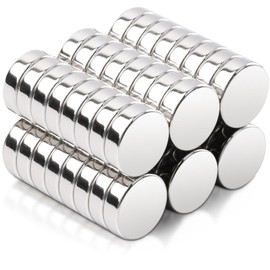 Pack of 50 Magnets Strong, 10 x 3 mm Small Magnets Strong, Mini Magnets Small Round, Neodymium Magnets Extra Strong Magnets for Magnetic Board, Magnets for Notice Board, Magnetic Board, Fridge, Craft