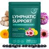 Lymphatic Drainage Supplements-Echinacea, Dandelion, Burdock Root|21-In-1 Botanical Complex for Lymph