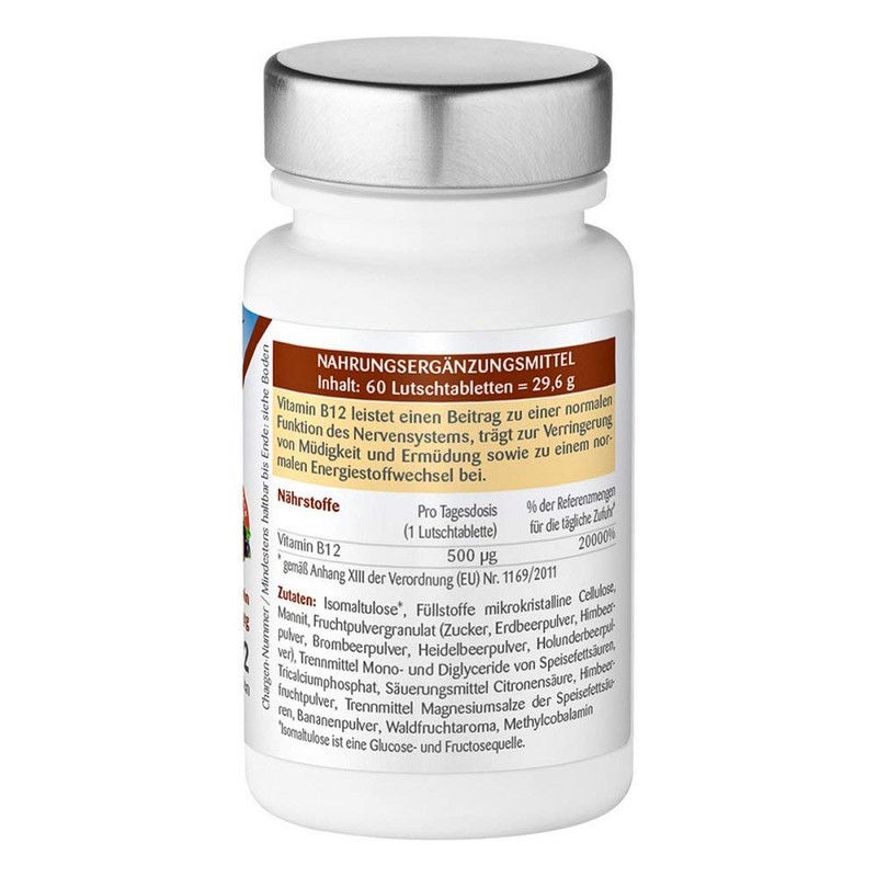 Vitamin B12 Vegan Lozenges, Pack of 60