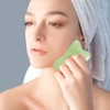 Jade Gua Sha Stone 2 Pieces, Gua Sha Comb and