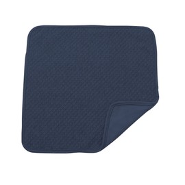 Saffron Waterproof Chair Pad, Approx. 17.7 x 17.7 inches (45 x 45 cm), Navy, Machine Washable, Thin Chair Pad, Easy to Dry Even After Washing, Waterproof Fabric Back