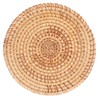 Round Woven Placemats, Natural Rattan Braid Table Mats, Hot Insulation