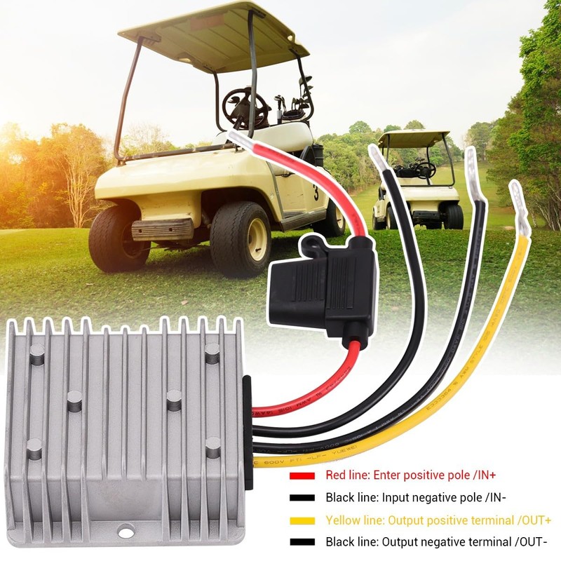 DC-DC 36V/48V to 12V 20A 240W Golf Cart Step-Down Converter,Voltage