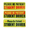 3pcs Novice Driver Stickers, Internship Reflective Stickers, Magnetic Safety Reflective