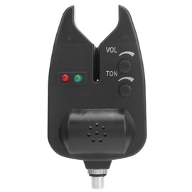 Keenso Fishing Bait Alarm Fish Alarm Bite Sensor Fish LED Light Fish Bite Alarm Bite Alarm Indicator Acoustic Visual Alarm Adjustable Volume for EU Style Rod Holder