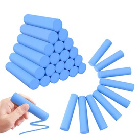 FELIZROCA 50 Pack Washable Sidewalk Chalks for Kids Non-Toxic Jumbo Chalk for Outdoor Art Play, Colored Chalk for Painting on Chalkboard, Blackboard and Playground(Blue)