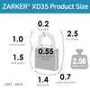 [ZARKER XD35] Small and Heavy Duty 3-Digit Combination Padlock Different
