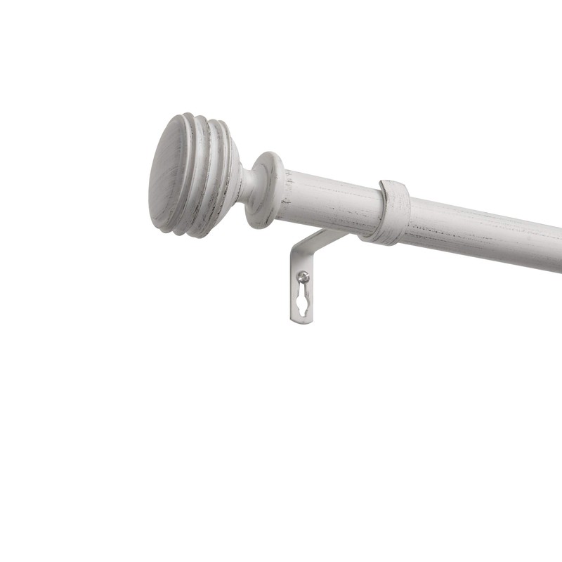 Exclusive Home Duke 1" Curtain Rod and Coordinating Finial Set,