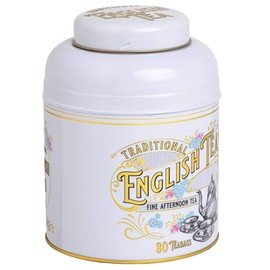 Vintage Victorian Tin with 80 English Afternoon Tea Teabags