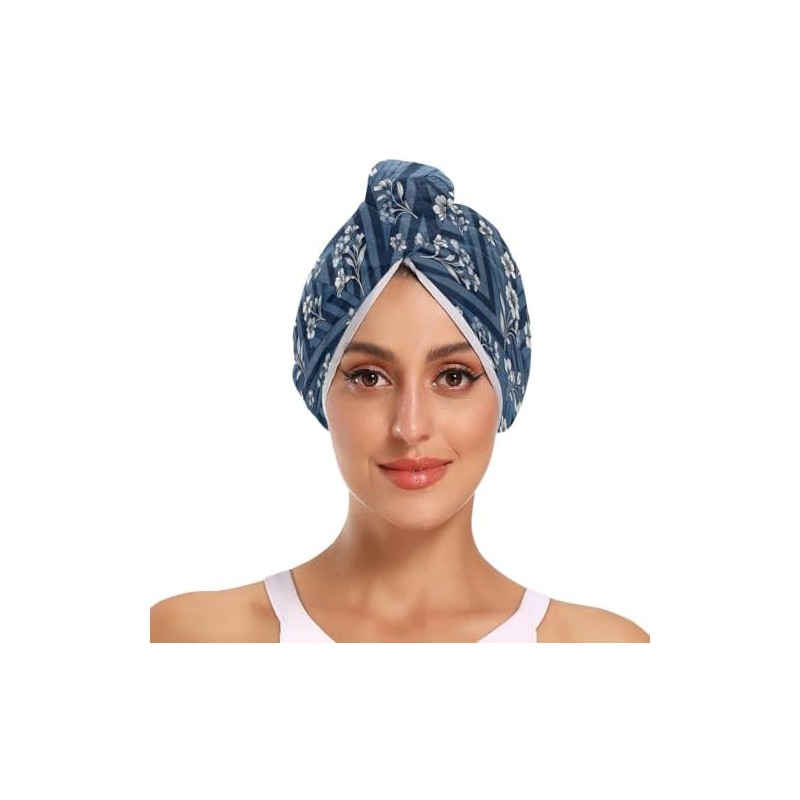 Fashion - Toalla de microfibra para el cabello con botones