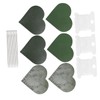 3 Set Page Corner HandMade HeartShaped Leather Bookmark Making Fabric