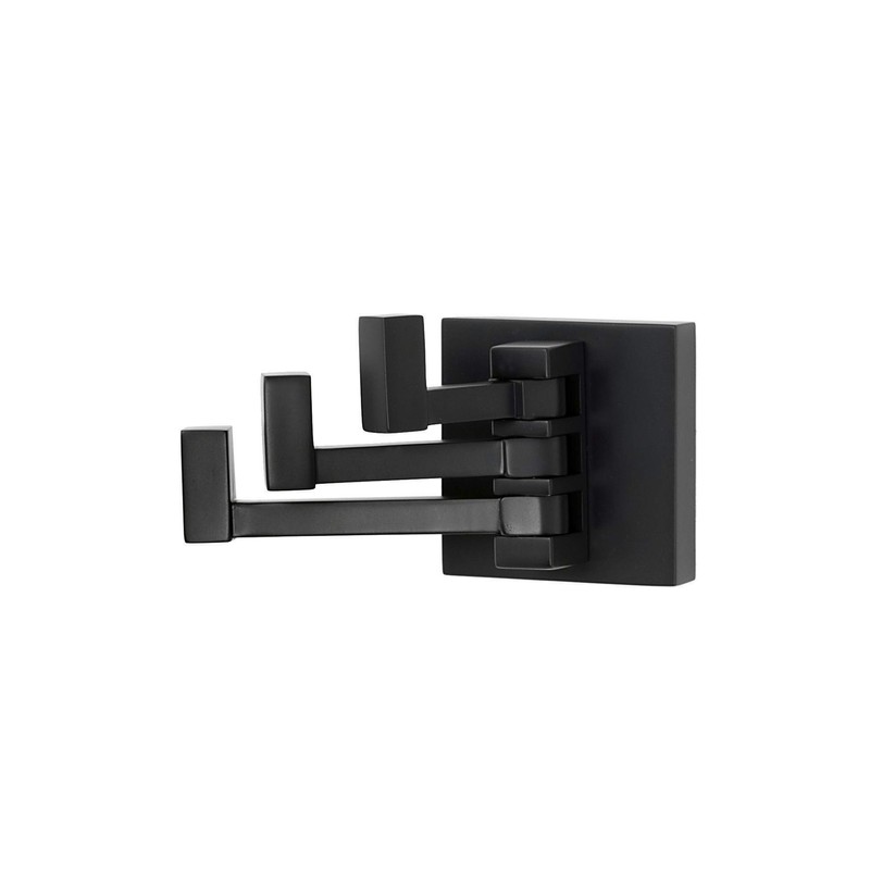 Alno Contemporary II A8485-MB Swivel Robe Hook Matte Black