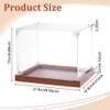 FINGERINSPIRE Mini Helmet Display Case 21.8x16.8x17cm Clear Dustproof Mini Football