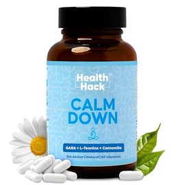 L-Teanina para Calma, Relajación y Enfoque | Camomila y GABA + Vitamina D, B6 y B12 | Apoyo Diario para Equilibrio Emocional y Bienestar Mental en tu 