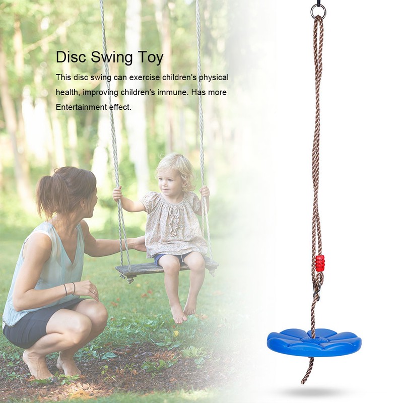 Children Swing Disc Toy Kids Round Rope Swings Outdoor Entertainment
