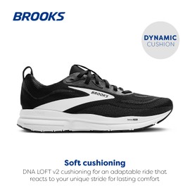 Brooks Men’s Trace 4 Neutral Running Shoe - Black/Grey/White - 12 Medium