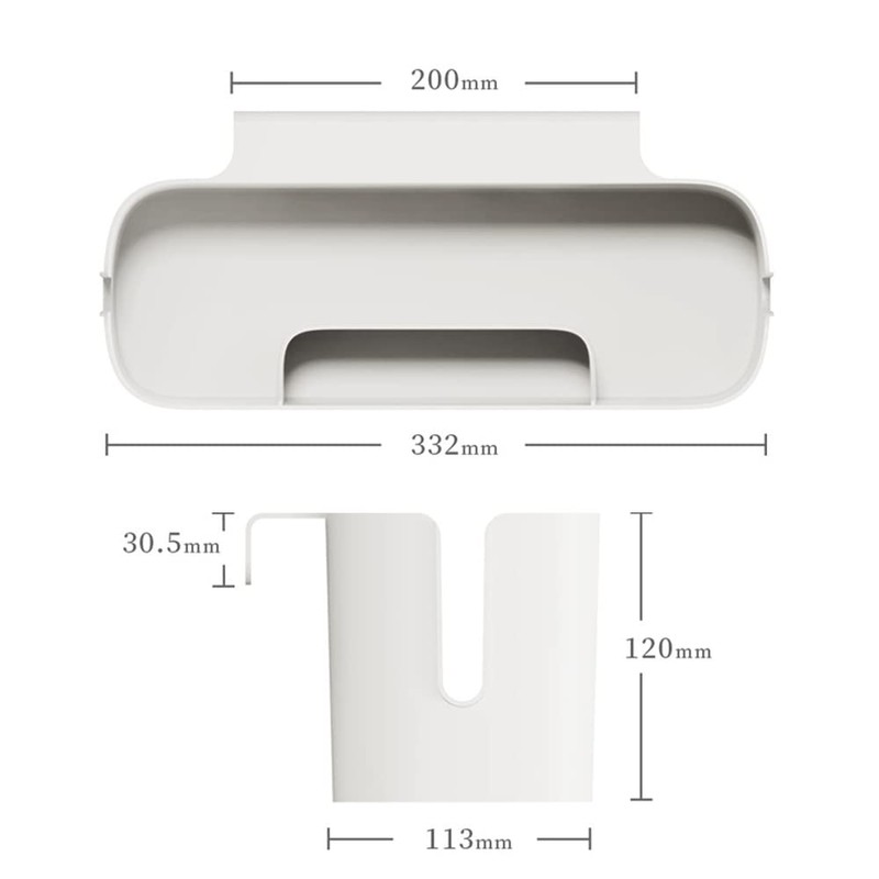 Infreecs Bedside Caddy for Hanging, Bed Organiser for Hanging, Hooks
