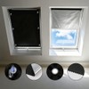 NUTKIT 60*93 CM Blackout Blind Suction Cup Curtain, 420D Waterproof