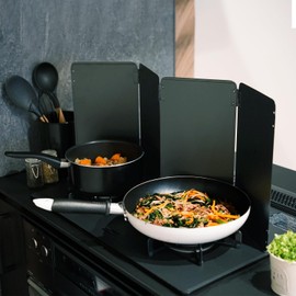 Créer Range Guard, Oil Splash Protection, Foldable, Compatible with Gas and Induction, 4 Sides