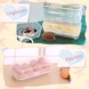 Kalevel Makeup Blender Sponge Holder Container Sponge Case Organizer Plastic
