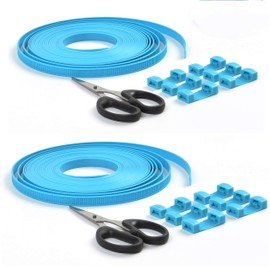 Lashing Straps,Reusable Nylon Strapping Kit Long Heavy Duty Tie Down Flat Rope Ratchet Cargo Strap with Quick Release Buckles - 26 Ft/Roll (2 Roll/Pack,with Scissors)