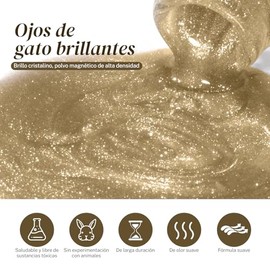 CHERIMOYA Esmalte de Uñas de Gel Ojos de Gato Galaxy & Estrella 8ml