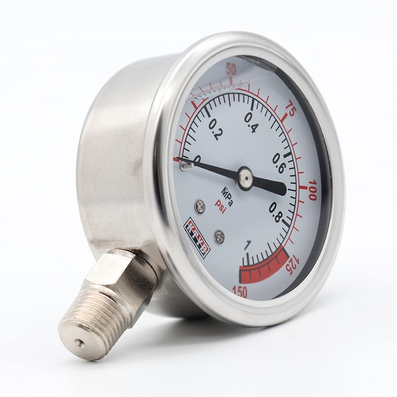 DIGITEN Water Pressure Gauge 0-1.0MPa 0-150psi 3/8" Water Pressure Meter