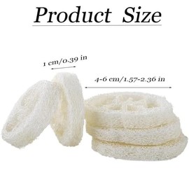 Natural Loofah Sponge Slices for Soap Making, 20 Pcs Natural Loofah Slices Natural Loofah Cuts, Natural Loofah Luffa Loofa Slices, Natural Loofah Luffa Loofa Slices Natural Loofah Slices