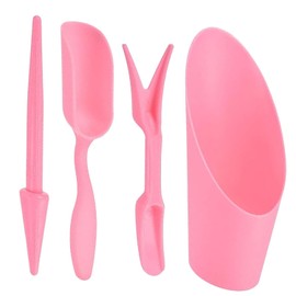 Digging Bonsai Soil Scoops Kits,Pink Garden Shovel Hand Tools Transplanting Succulent Cultivation Digging Scoops Kits