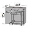 ADEPTNA Heavy Duty Waterproof Trolley Barbecue Grill Cover – Protects