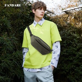 FANDARE Mens Chest Bag Sling Bags for Men Personal Flex Bag Stylish Shoulder Bag Men's Bag Crossbody Messenger Bag Man Bags Cross Body for Work Professional Office College Travel Satchel BagGreen
