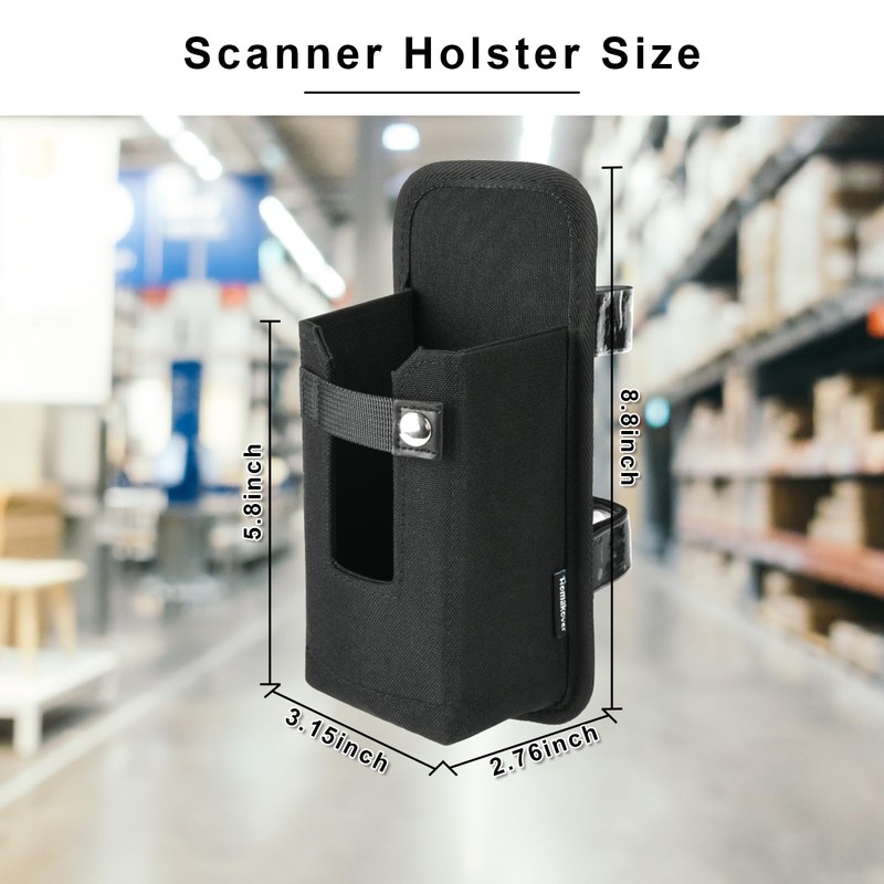 Barcode Scanner Holster, Ballistic Nylon Carrying Case Pouch for Zebra