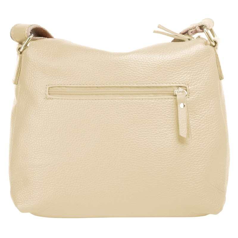 Samantha Look Women's Genuine Leather Shoulder Bag, Made in Italy,
