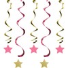 Creative Converting One Little Star Girl-Dizzy Danglers, Multi Sizes, Pink