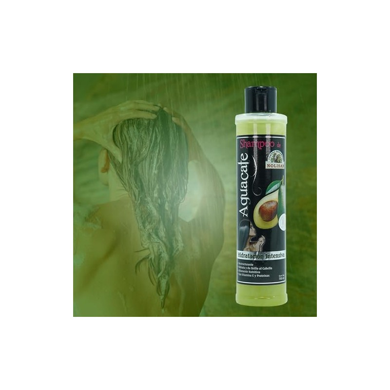Shampoo Para Cabello Natural De Aguacate/Reparador para cabello Opaco Seco
