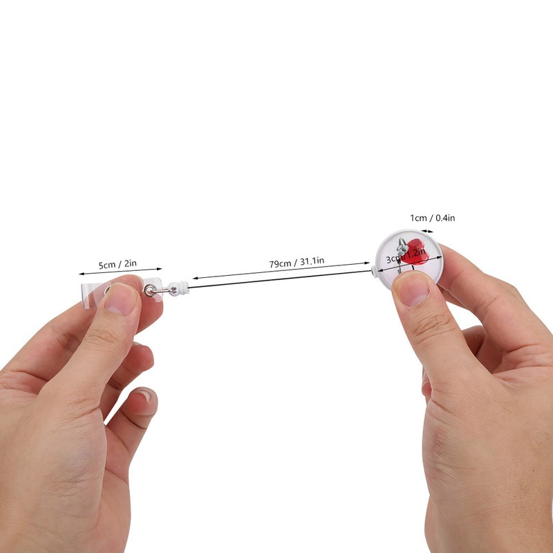Retractable Badge Reel Clip Portable Nurse ID Name Card Badge