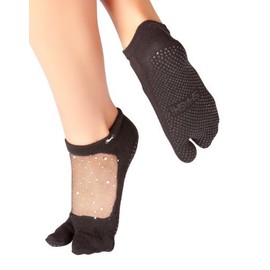 SHASHI Womens Star Glitter Split Toe Grip Socks